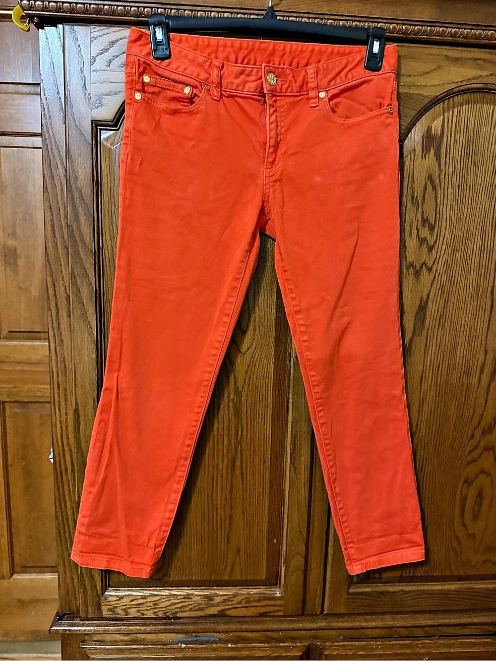 Tory Burch Women's Skinny Jeans in Orange great condition- perfect for Fall